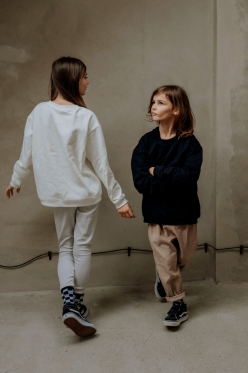 Bluza sweatshirt oversize Kids of Stars ecru