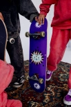 Skateboard deck Kitty Stars purple
