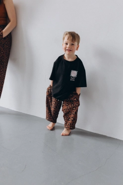 Baggy muślinowe wild leo kids owo x awake