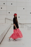 Spódnica muślinowa Flow pink leo owo x awake