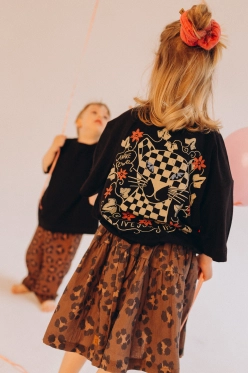 T-shirt Wild black leo kids owo x awake