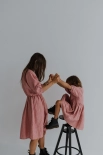 Sukienka lniana Sunny rosy stripes kids owo x awake