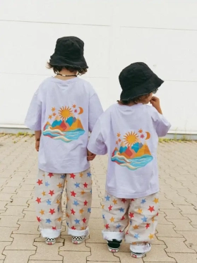 Koszulka EVERYTHING IS CONNECTED lilac kids