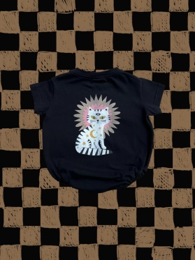Body oversize Kitty Stars black