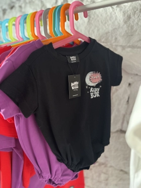 Body oversize KITTY STARS black outlet