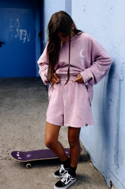 Spodenki vintage lilac